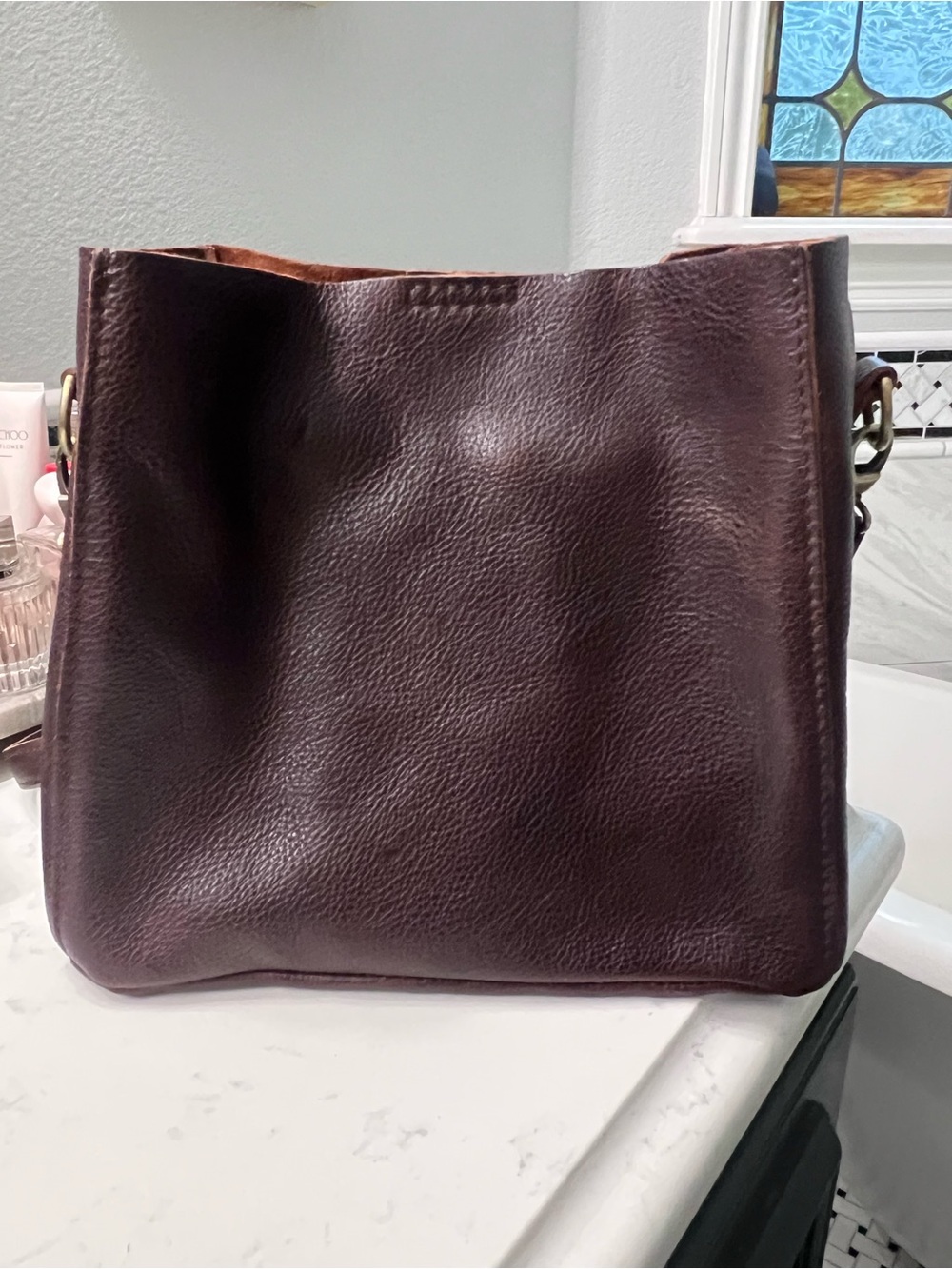 Portland Leather bucket bag
